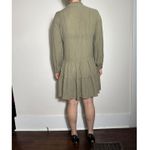 ZARA  Green Tiered Babydoll Mini Dress Size Small Photo 1
