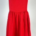 Farm Rio NWOT  Stretch Linen Blend Cami Maxi Dress Size M Classic RED Photo 7