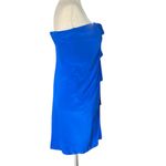 Robert Rodriguez  One Shoulder Silk Ruffled Draped Dress Photo 6