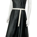 Scott McClintock Black Strapless Dress Cocktail Party Bow Belt Size 8 Photo 0