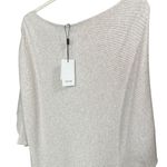 Reiss Penny Split Cold Shoulder Ribbed Knit Blouson Sweater Dress Size M New Photo 5