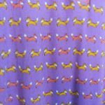 Munki Munki Purple Orange Fox Print Women's Sleep Shirt Novelty Natural Sz M Photo 2