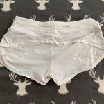 Lululemon  speed up high rise 4" white shorts size 6 Photo 1