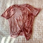 Heart & Hips Pink Tie Dye Twist Front Cropped Top Size Medium Photo 0