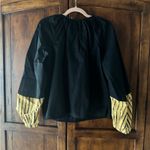 Tory Burch NWT | Sunset Stripe Color Block Blouson Sleeve Top | M Photo 7