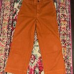 Madewell burnt orange slim Emmett wide-leg crop pant Photo 0