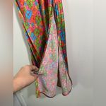 Frankies Bikinis, silk, spandex blend, tie spaghetti strap, midi slip dress L Pink Size L Photo 5