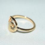 Source Unknown Super Wave Surfer/Beach Rose Gold Size 9 Unisex Trendy Fashion Statement Ring Photo 3