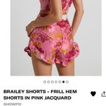 Showpo  Pink Jacquard Shorts Photo 1