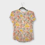 41 Hawthorn Pink Floral Button Back Blouse Spring Workwear Office Casual Medium Photo 1