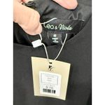 NWT Lea & Viola Pleated Round Neck Mini Sheath Dress Black Women's Size Small Photo 4