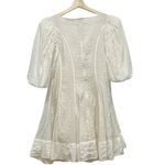 Boutique Sofie Label Dress Women Large Cream White Puffy Sleeve Boho Cottage Lagenlook Photo 1