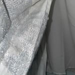 Jones New York White Cotton Linen Metallic Jacquard Skirt 4 Photo 4