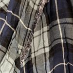 Rock & Republic Blue Gray Plaid Button Up Shirt Top Blouse Women 3X NWT NEW Photo 4