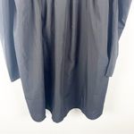 HERRINGSTONES Black Ruffle Long Sleeves Trim Smocked Back Dress, Size Large Photo 4