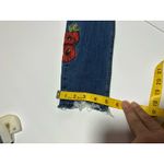 ZARA  Women's Embroidered Trafaluc Denimwear   Rose Skinny Jeans Size 02 Photo 7