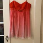 BCBG MaxAzria Short Formal Ombré Pink Dress Photo 8