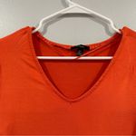 cupio  Coral Vneck 3/4 Sleeve Shirt Small S Photo 2
