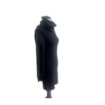 All Saints Milo Funnel Sweater Dress Black Size 6 Wool Cashmere Blend Minimalist Photo 1