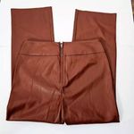 BLANK NYC NWT  Women's Brown Faux Leather High Rise Kick Flare Pants Size 29 Photo 8