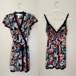 Oscar de la Renta  Pink Label Floral Wrap Robe & Slip Dress Set Size S Photo 1