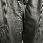 Jones New York Oversized Black Leather Blazer  Photo 2