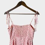 Resa Odi Strawberry Print Mini Dress Small Pink Tie Strap Coquette Photo 4