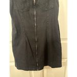 Day+Moon Black Denim Zip Front Sleeveless Dress, M Size M Photo 2