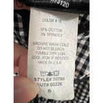 Frederick's of Hollywood Frederick’s Gingham Corset Style Button Up Tank Top With Lace Trim Photo 6