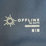 Aerie OFFLINE by  Black High-Rise Scalloped Edge, Lined Athletic Skort SIZE M Photo 5