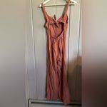 Urban Outfitters Jumpsuit STRIPED LINEN BLEND TIE BACK ASHLEY SMALL Photo 3