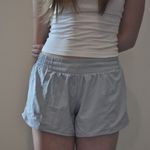 Lululemon Athletica Blue Linen Athletic Shorts Photo 0