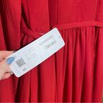 Azazie NWT  METZ Scarlet‎ A-Line Sweetheart Ruched Chiffon Dress SIZE 4 A4 Photo 9