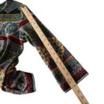 Napa Valley Ethnic Print Top Women Size M Tribal Colorful Stretch Blouse‎ Artsy Blue Size M Photo 10