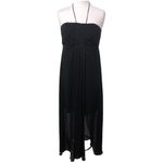 White House | Black Market Strapless Halter Maxi Dress with Sheer Overlay 12 NWT Photo 4