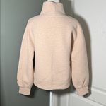 CALIA by Carrie Underwood Beige Cream peach Small Cozy Waffle Knit Sweatshirt Orange Photo 3