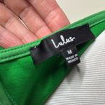 Lulus Green Good Times Only One Shoulder Maxi Dress Size M Photo 3