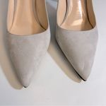 Prada Grey Suede Heels Size 41.5 or US 11.5 Photo 2