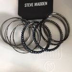 Steve Madden Set of 12 New  Gunmetal Black Bracelet Photo 0