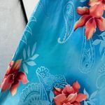 secret treasures Blue Floral Adjustable Strap Slip Dress Size Large FLAWED Photo 6