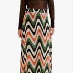 Farm Rio Wave Gradient Maxi Skirt M Photo 0