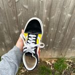 Vans Old Skool Flame Sneaker Size 3.5 men’s 5 womans black red yellow skater Photo 4