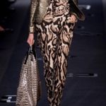 Diane Von Furstenberg  Mary Mikado Wool & Silk Pants Animal Print Photo 12