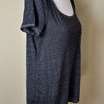 American Eagle Charcoal Heathered Low Back T Shirt Top Size Small Photo 7