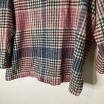 First Love  Brushed Plaid Button‎ Up Shacket Womens Medium Photo 7