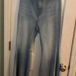 Free People Light Wash Super Flare Jeans β Size 28 Short Photo 0
