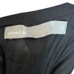 Vince  Pleated Tie Front Midi Skirt Black Women’s Size XS Slit Gathered Waist Photo 7