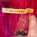 Ellison NWT  Fuchsia Crushed Velvet Blazer Photo 9