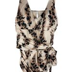 Cacique NWT Swim No Wire One Piece Sz 28 Animal Print Belt Tie Waist Photo 2