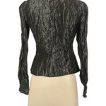 Worth Vintage Grey Long Sleeve Lagenlook Jacket Womens 0 Artsy 1980s Metallic Gray Photo 1